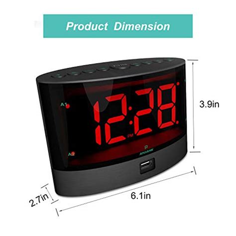 Anjank Extra Loud Alarm Clock With Wireless Bed Shaker Vibrating Dual Alarm Clock For Heavy