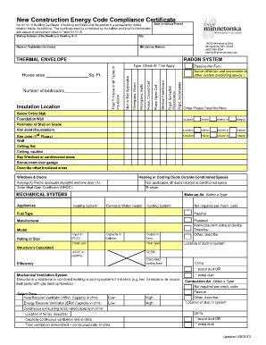 Energy Compliance Certificate Fill And Sign Printable Template Online