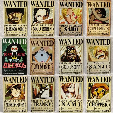 One Piece Wanted Posters Wanted One Piece