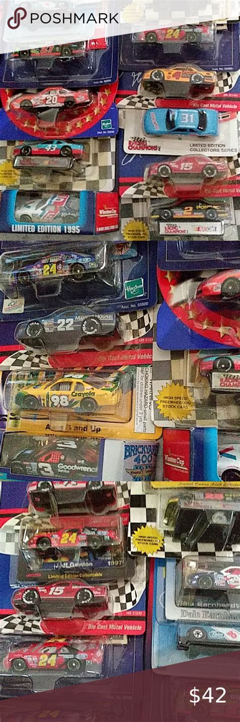 24 Pieces Rare Vintage Nascar diecast cars | Nascar diecast cars ...