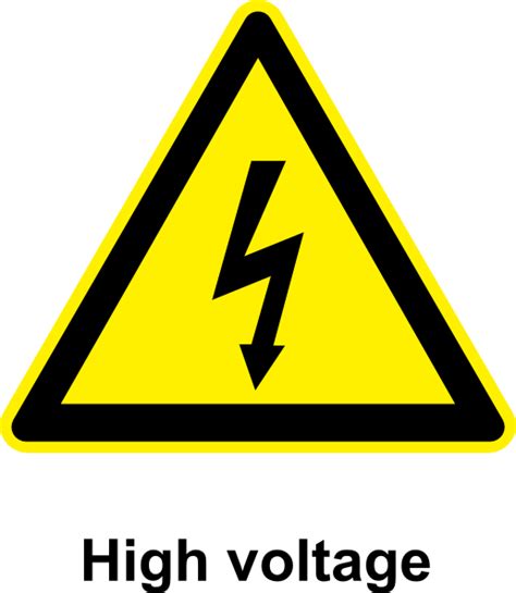 Caution High Voltage Sign - ClipArt Best