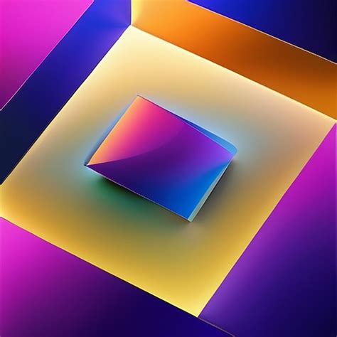 Premium Photo Holo Abstract D Shapes For Background With Ai Generative