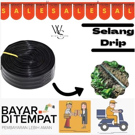 Jual Selang Drip Irigasi Tetes 4 Cm X 300 Meter X 10 Mikron Shopee