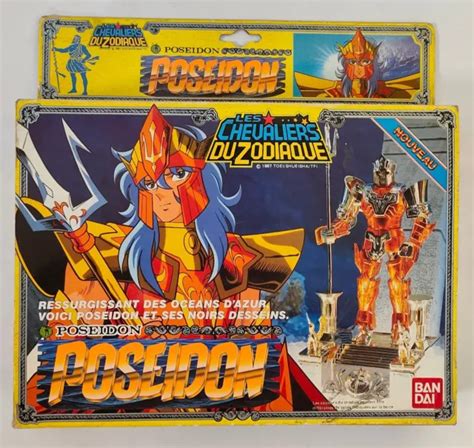 POSEIDON CHEVALIER DU Zodiaque Saint Seiya Bandai Made Dans France 1987