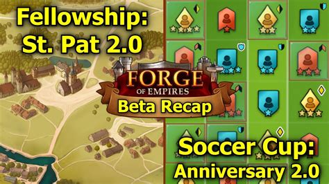 Forge Of Empires Beta Recap Fellowship Soccer Spoilers St