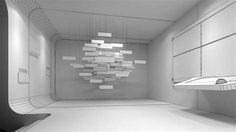 Modern Hall Design 3d Model Turbosquid 1590166