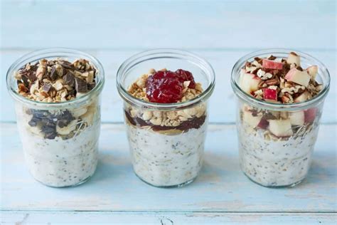 Healthy Overnight Oats 3 Flavors Bigger Bolder Baking