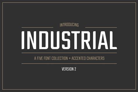 70 Best Free And Premium Industrial Fonts 2020 Hyperpix