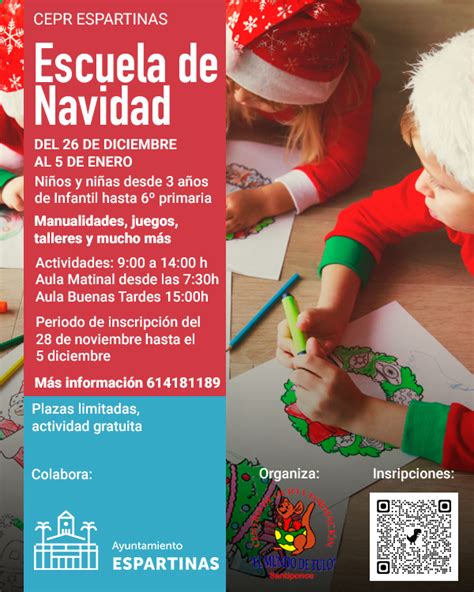 Abierta Inscripci N Para La Escuela De Navidad Que Tendr Lugar Del