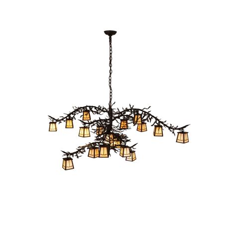 Meyda Lighting Rustic Lodge 18 Light Dimmable Tiered Chandelier Wayfair