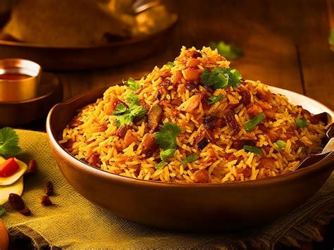 Premium Ai Image Indulge In The Rich Flavors Of Our Biriyani