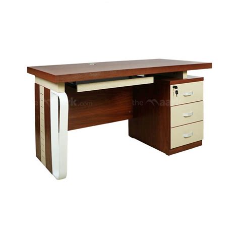 Teak Wood Rectangular Corporate Office Table With Storage At Rs 6500