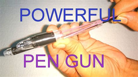 How To Make Powerful Pen Gun Simple Youtube