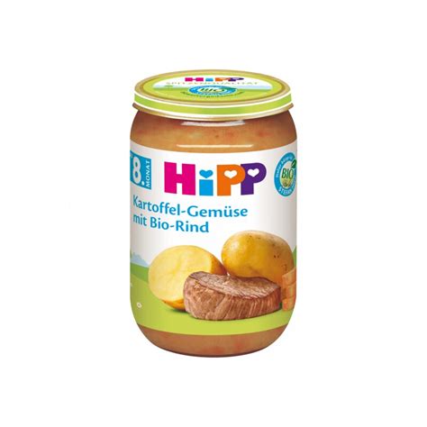 Bio Hipp Kartoffel Gemüse mit Bio Rind 220g 2 65