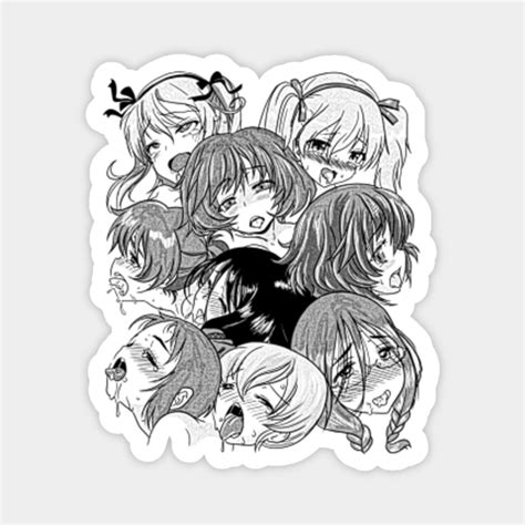 Ecchi Hentai Girl Pleasure Faces Hentai Magnet TeePublic