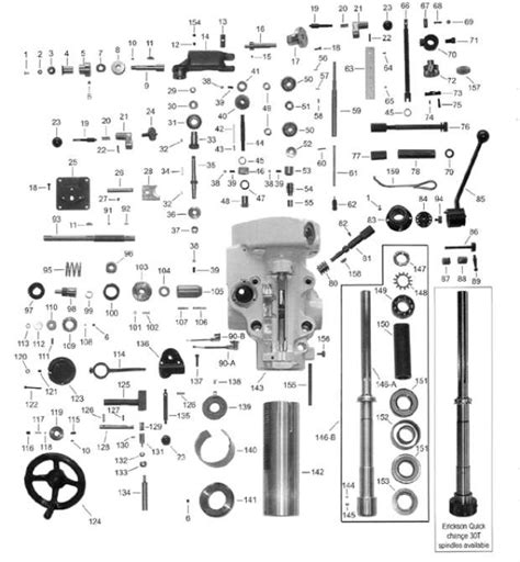 Bridgeport Parts Quill Assembly