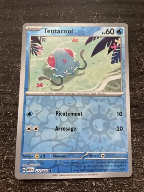 TENTACOOL REVERSE Pokémon 072 165 Ev3 5 Ecarlate Et Violet Mew 151