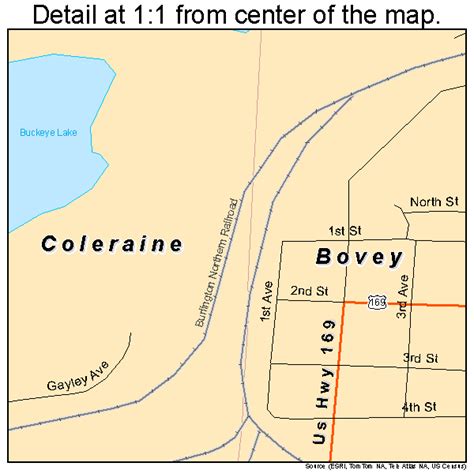 Coleraine Minnesota Street Map 2712502