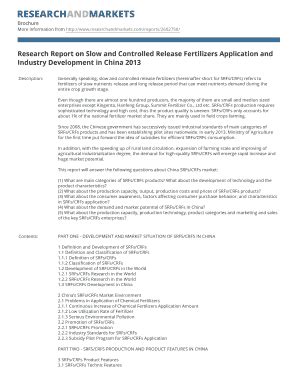 Fillable Online Research Report On Slow And Controlled Release
