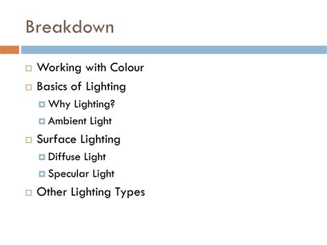 Ppt Lighting Powerpoint Presentation Free Download Id2610207