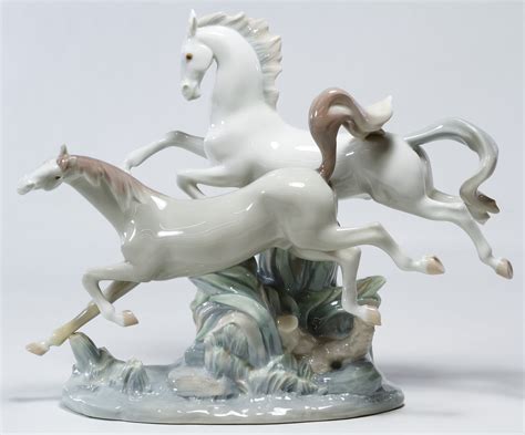 Lladro #4655 'Horses Galloping' Figurine - Jun 25, 2017 | Leonard Auction, Inc. in IL