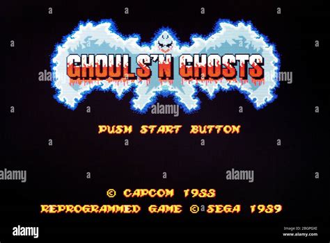 Ghouls N Ghosts Sega Genesis Mega Drive Editorial Use Only Stock