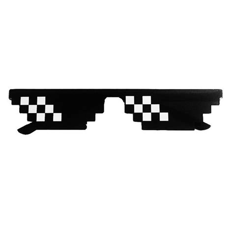 Women Glasses Sunglasses Men 8 Bits Mlg Pixelated Thug Life Party Eyeglasses Mosaic Vintage