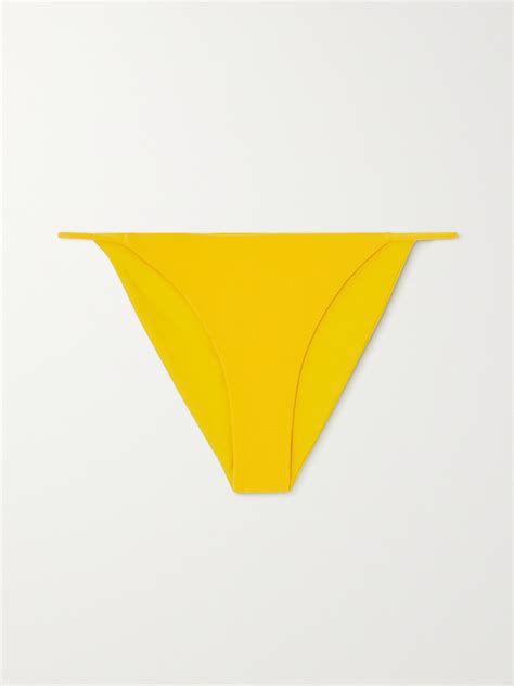 Jade Swim Net Sustain Bare Minimum Terry Bikini Briefs In Yellow