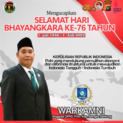 Selamat Hari Bhayangkara Ke 76 Warkamni Personal Website