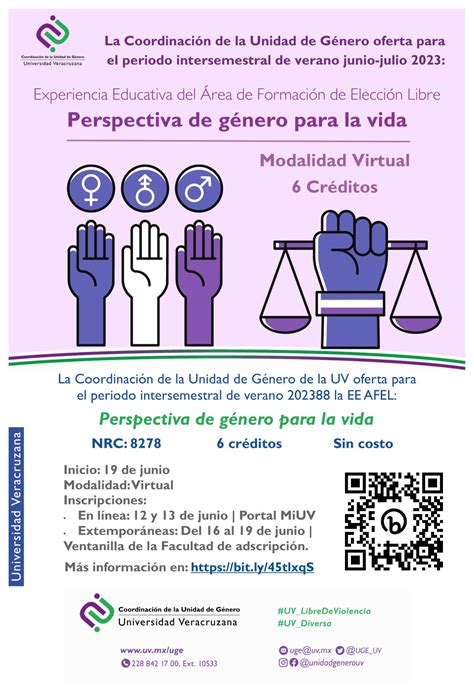 Ee Afel Perspectiva De Género Para La Vida Coordinación De La Unidad De Género