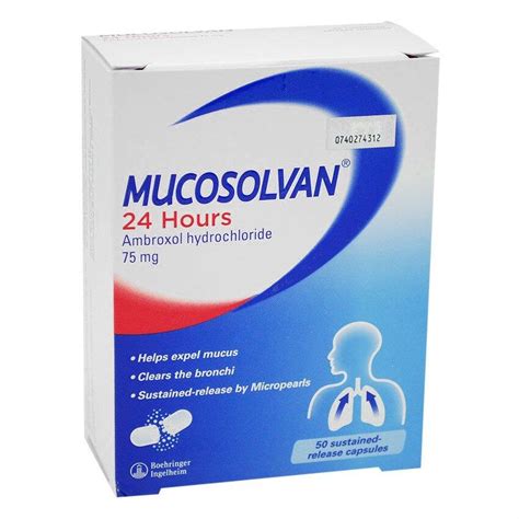 Mucosolvan 24hrs 75mg 5 X 10 Capsule Lazada