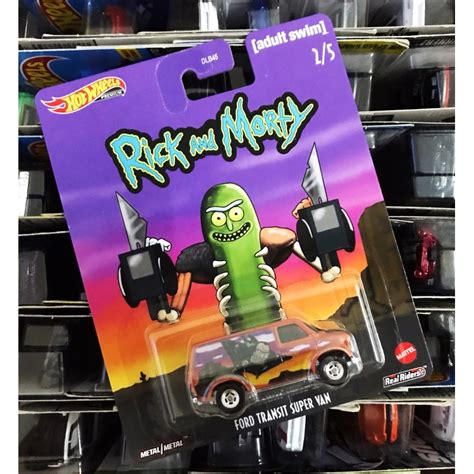 Hot Wheels Rick And Morty Ford Transit Super Van Shopee Malaysia