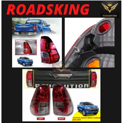 Pcs Hilux Revo Gun Oem Tail Lamp Lampu Crystal