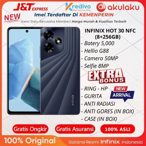 Jual INFINIX HOT 30 NFC RAM 8GB MEMORY 256GB 8 256GB 8 128GB GARANSI RESMI INFINIX Shopee