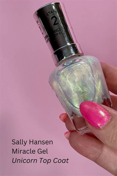 Sally Hansen Miracle Gel Unicorn Top Coat VS Crystal Top Coat Lots Of