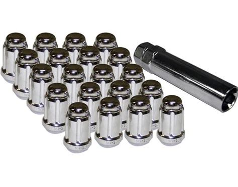 Mustang Spline Drive Lug Nut Kit Chrome