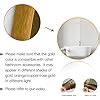 Amazon Niccy Led Backlit Round Mirror For Bathroom Gold