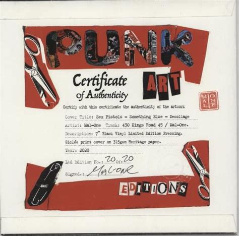 Sex Pistols Something Else Punk Art Sleeve Uk Vinyl Single Inch