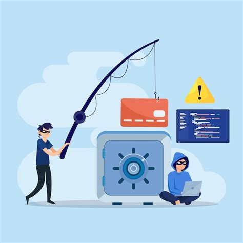 Cyber Crime Vector Concepto De Estafa De Phishing Ataque De Piratas