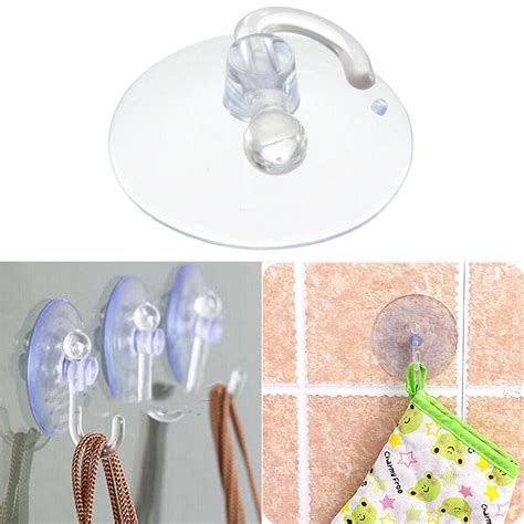 Pcs Glass Window Wall Hooks Hanger Mm Strong Suction Cup