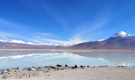 The White Lagoon Laguna Blanca At 4350m 14270 Ft Bolivian