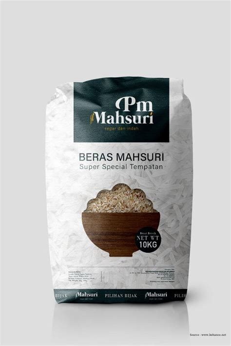 Premium Rice Packaging Design Label Design Rice Packaging Pouch