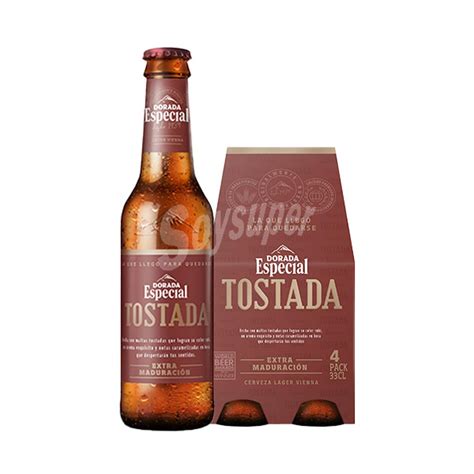 Dorada Cerveza Dorada Especial Tostada Pack 4 Botellas 33 Cl