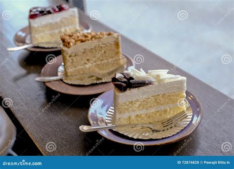 Three Pieces Of Cakes Stock Photo Image Of Cooking Homemade