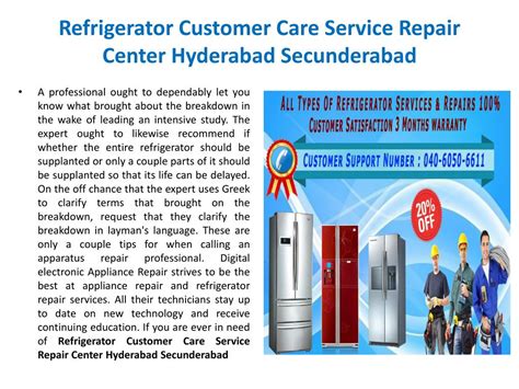 Ppt Refrigerator Customer Care Service Repair Center Hyderabad