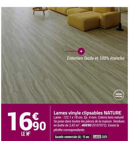 Promo Lames Vinyle Clipsables Nature Chez Bricorama ICatalogue Fr