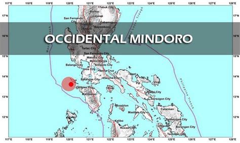 Magnitude Na Lindol Yumanig Sa Occidental Mindoro Ilang Lugar Sa