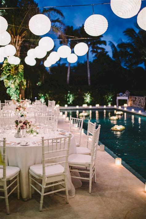 Best Inspirations 45 Awesome Pool Wedding Decorations Ideas