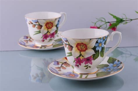 Bone China Coffee Cup English Style China Cup And Plate And Cup