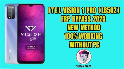 Itel Vision 1 Pro ITEL L6502 Frp Bypass 2023 New Method 100 Working